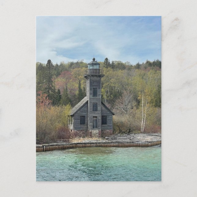 Carte Postale Phare de Grand Island East Channel (Devant)