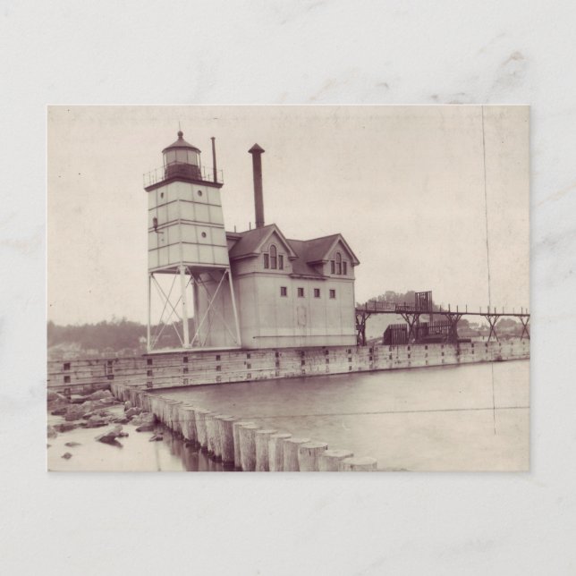 Carte Postale Phare de Holland Harbour 2 (Devant)