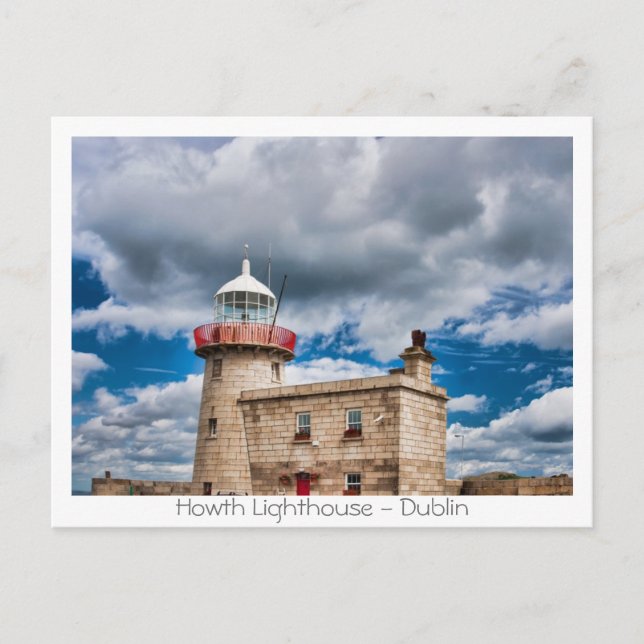 Carte Postale Phare de Howth (Devant)