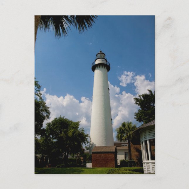 Carte Postale Phare de Jekyll Island Georgia (Devant)