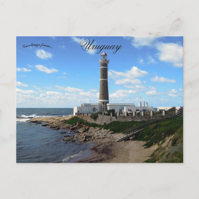 Carte Postale Phare de Jose Ignacio à Maldonado Uruguay (Devant)