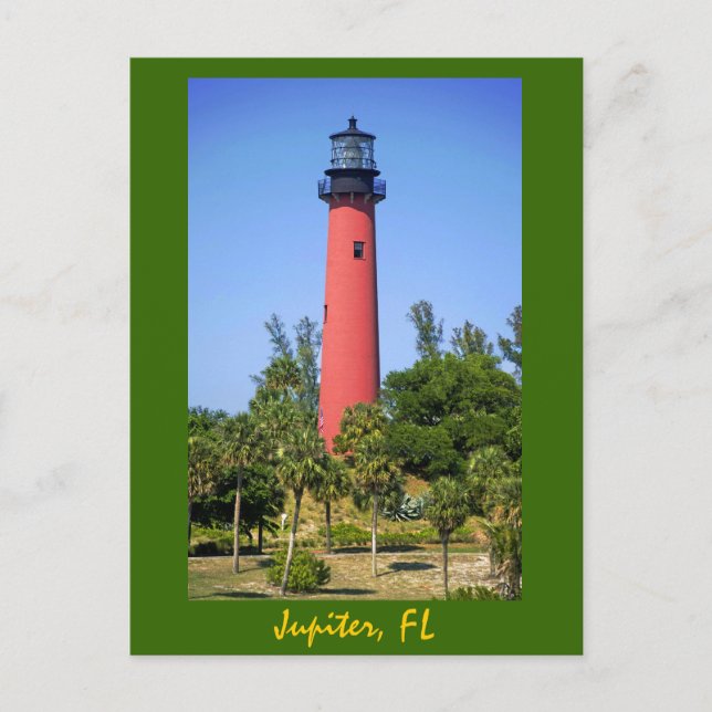 Carte Postale Phare de Jupiter Inlet, Jupiter, Floride (Devant)
