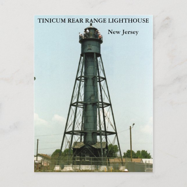 Carte Postale Phare de la chaîne arrière de Tinicum, New Jersey (Devant)