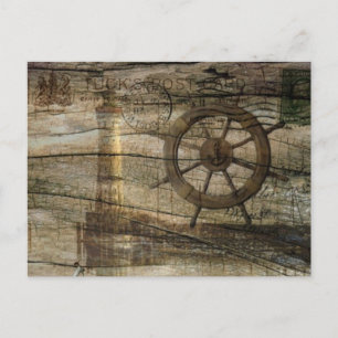 Carte Postale Phare de la roue marine principale côtière