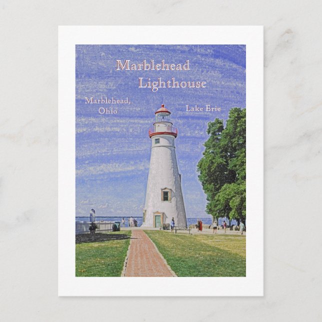 Carte Postale Phare de Marblehead/Lac Érié (Devant)