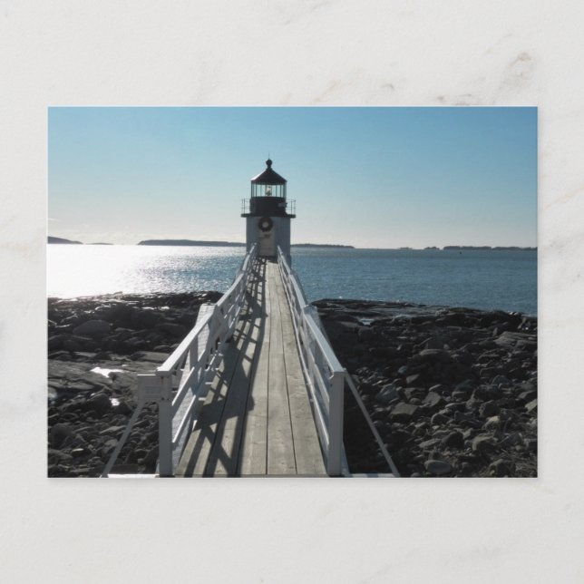 Carte Postale Phare de Marshall Point (Devant)