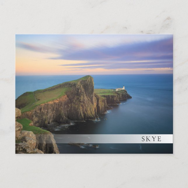 Carte Postale Phare de Neist Point sur Skye au coucher du soleil (Devant)