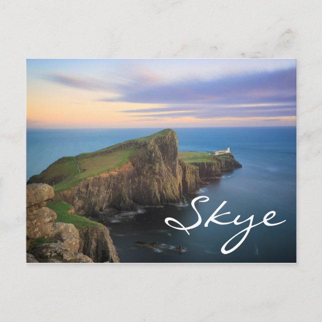 Carte Postale Phare de Neist Point sur Skye au coucher du soleil (Devant)