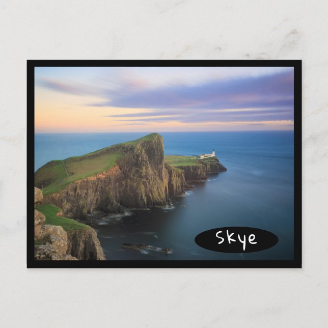 Carte Postale Phare de Neist Point sur Skye au coucher du soleil (Devant)