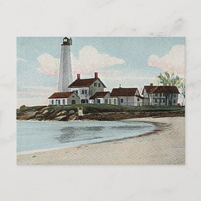 Carte Postale Phare de New London Harbour (Devant)