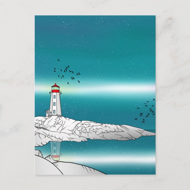 Carte Postale Phare de Peggy's Cove Canada (Devant)