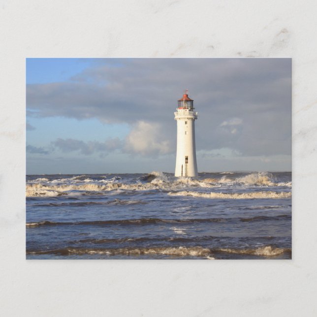 Carte Postale Phare de Perch Rock, New Brighton (Devant)