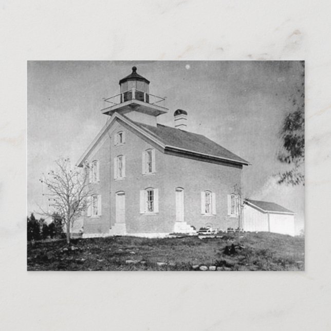 Carte Postale Phare de Pilot Island (Devant)