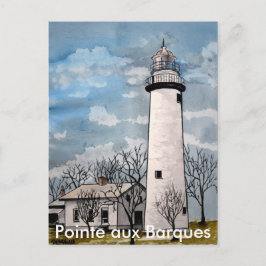 Carte Postale phare de Pointe aux Barques port hope michigan