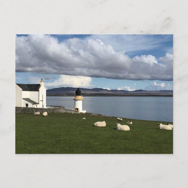 Carte Postale Phare de Port Charlotte, île d'Islay, Écosse (Devant)
