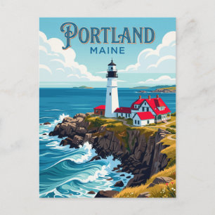 Carte Postale Phare de Portland Head USA