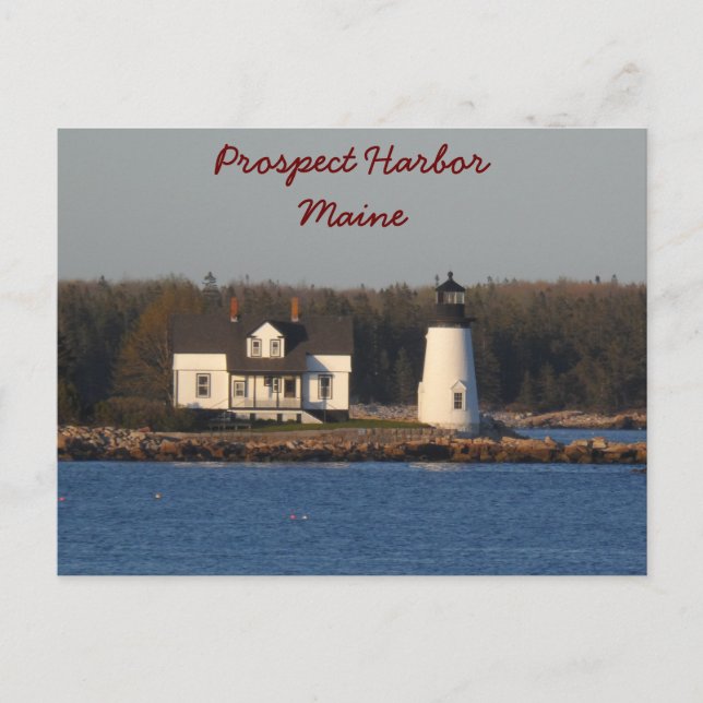 Carte Postale Phare de Prospect Harbour - Maine (Devant)
