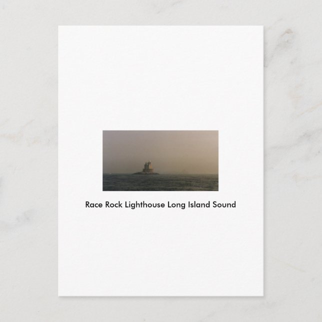 Carte Postale Phare de Race Rock Long Island Sound (Devant)