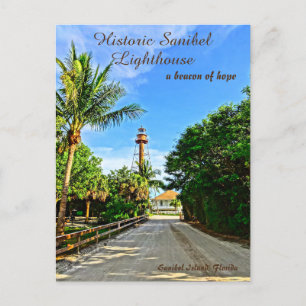 Carte Postale Phare de Sanibel Island Floride Phare de l'espoir