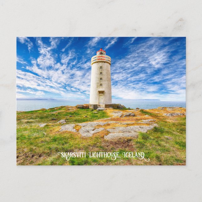 Carte Postale Phare de Skarsviti, Islande (Devant)
