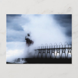 Carte Postale Phare de South Haven Michigan