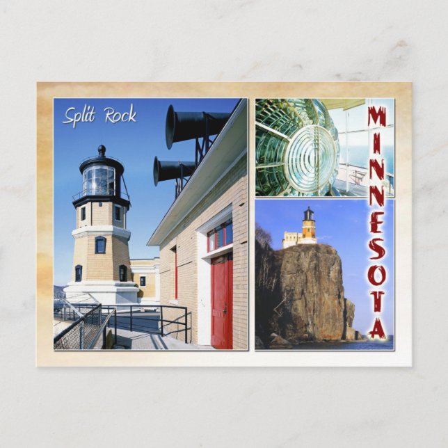 Carte Postale Phare de Split Rock, Minnesota (multiview) (Devant)