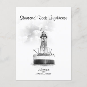 Carte Postale Phare de Stannard Rock - Michigan