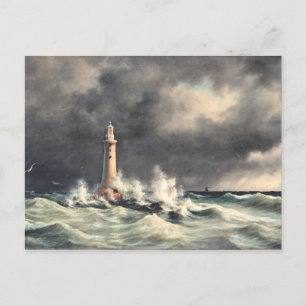 Carte Postale Phare de Stora Balt, art
