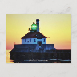 Carte Postale Phare de Sunrise Duluth, Minnesota