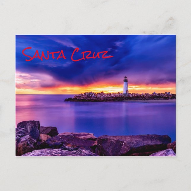 Carte Postale Phare de Sunset Père Noël Cruz (Devant)