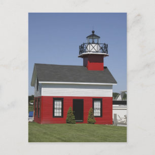 Carte Postale Phare déplacé près de la rive à Douglas