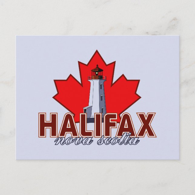 Carte Postale Phare d'Halifax (Devant)