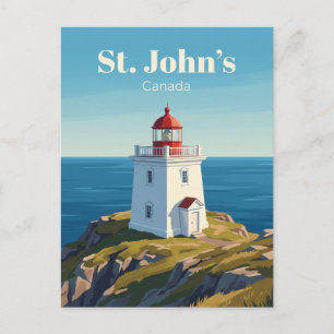 Carte Postale Phare du cap Spear Canada