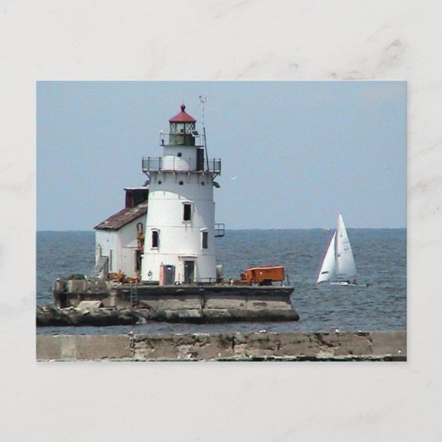 Carte Postale Phare du lac Érié Été (Devant)