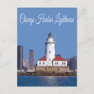 Carte Postale Phare du port de Chicago, Chicago Illinois USA