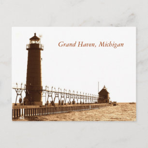 Carte Postale phare, Grand Haven, Michigan