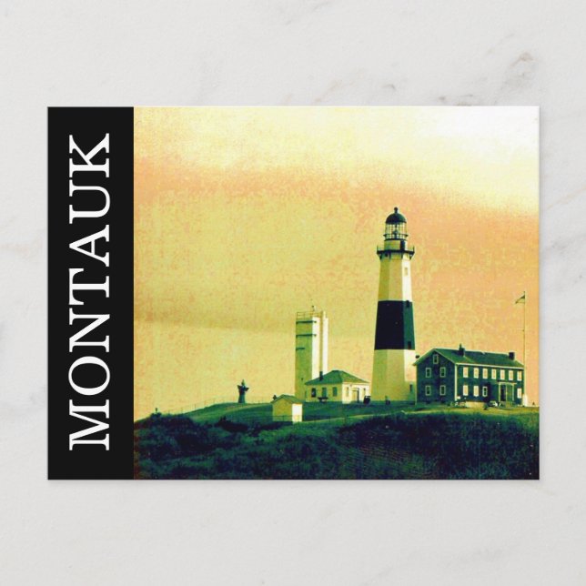 Carte Postale phare montauk (Devant)