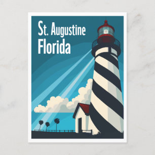 Carte Postale Phare St. Augustine FL Enregistrer la date