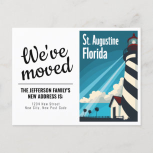 Carte Postale Phare St. Augustine FL Nous avons déménagé