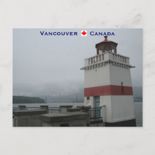 Carte Postale Phare Stanley Park Vancouver Canada