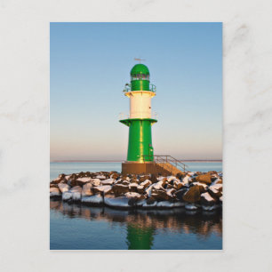 Carte Postale Phare sur la côte de la mer Baltique