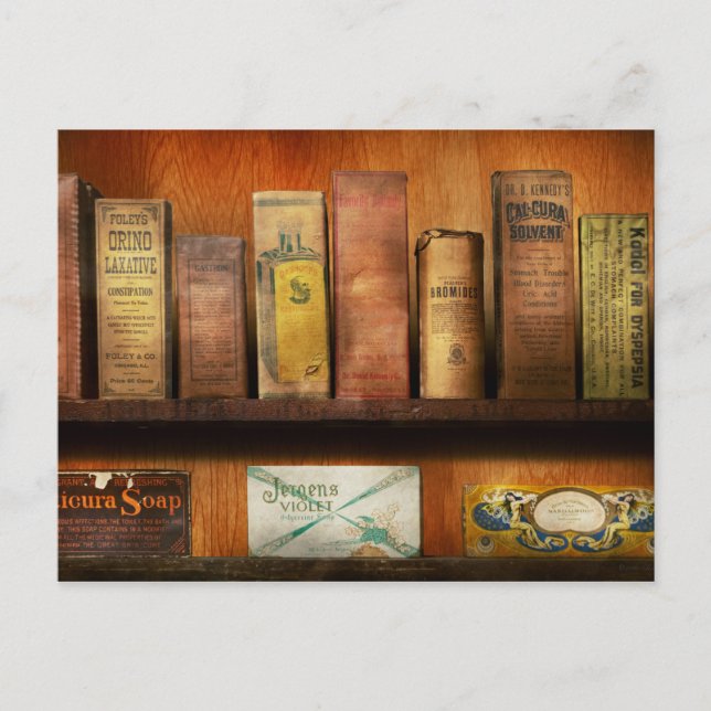 Carte Postale Pharmacie - Les remèdes favoris (Devant)