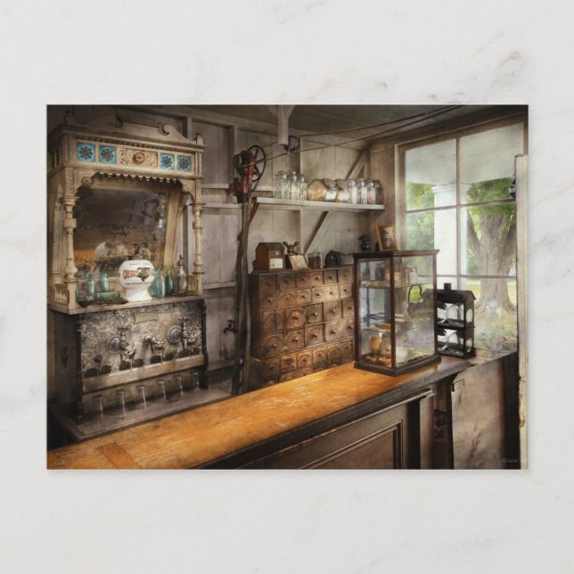 Carte Postale Pharmacie - tonique de santé (Devant)