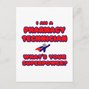 Carte Postale Pharmacy Technician. C'est Your Superpower ?