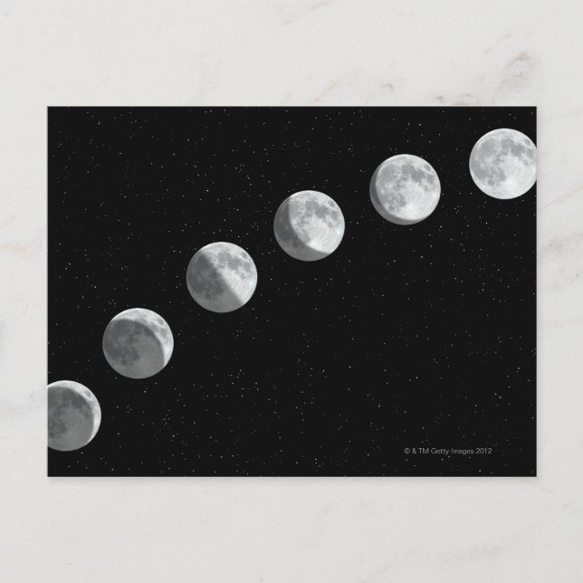 Carte Postale Phases de la lune (Devant)