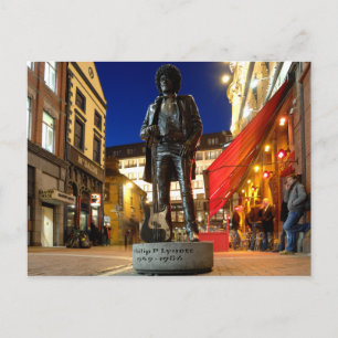 Carte Postale Phil Lynott Sculpture / Dublin Postcard