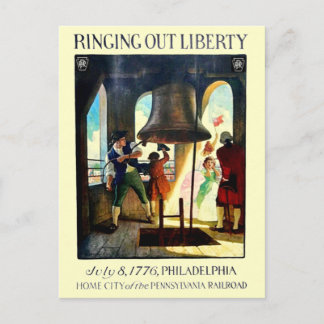 Carte Postale Philadelphia Liberty sur le chemin de fer Pennsylv