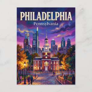 Carte Postale Philadelphie États-Unis