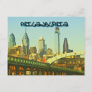 Carte Postale Philadelphie Skyline