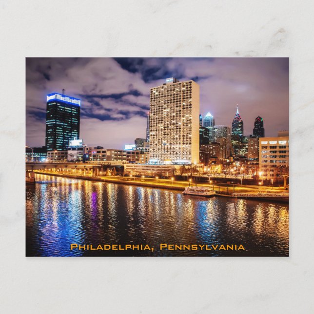 Carte Postale Philadelphie Skyline (Devant)